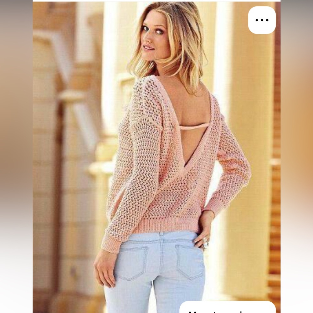 Victoria's Secret Light Green Knit draped sweater